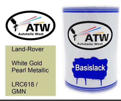 Land-Rover, White Gold Pearl Metallic, LRC618 / GMN: 500ml Lackdose, von ATW Autoteile West.